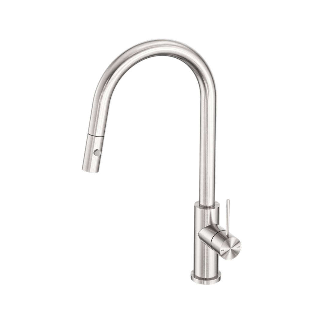 Nero Mecca Pull Out Sink Mixer With Vegie Spray Function - Brushed Nickel - NR221908BN