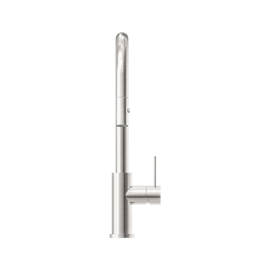 Nero Mecca Pull Out Sink Mixer With Vegie Spray Function - Brushed Nickel - NR221908BN