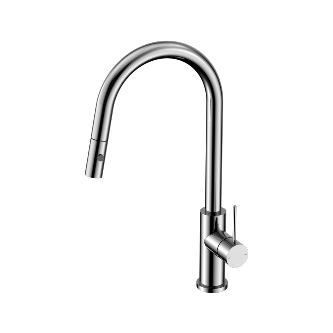 Nero Mecca Pull Out Sink Mixer With Vegie Spray Function - Chrome - NR221908CH