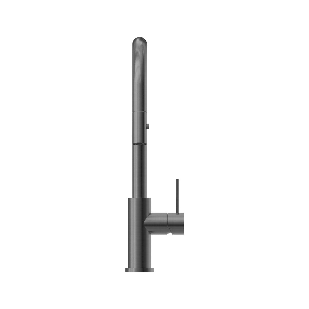 Nero Mecca Pull Out Sink Mixer With Vegie Spray Function - Gun Metal - NR221908GM