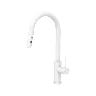 Nero Mecca Pull Out Sink Mixer With Vegie Spray Function - Matte White - NR221908MW
