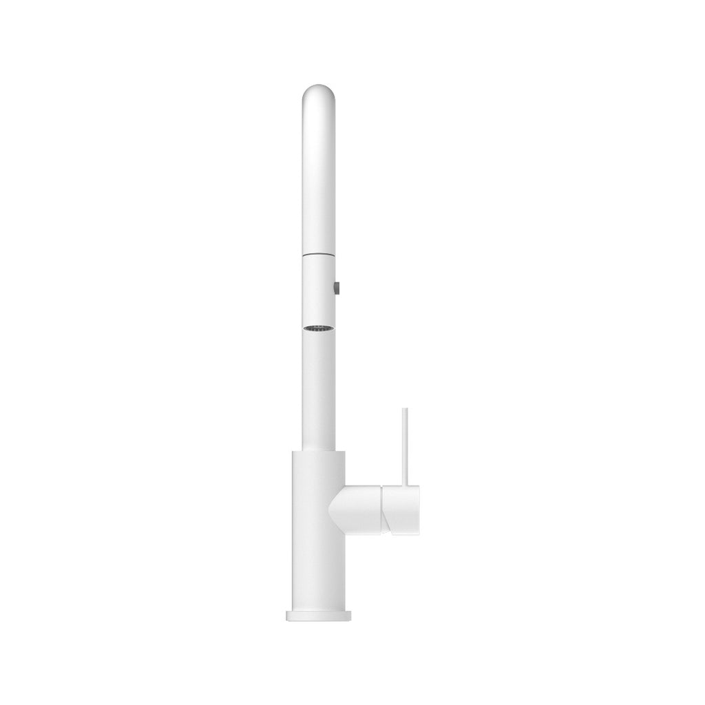 Nero Mecca Pull Out Sink Mixer With Vegie Spray Function - Matte White - NR221908MW