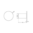 Nero Mecca Robe Hook II - Matte White - NR1982aMW