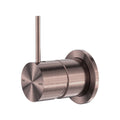 Nero Mecca Shower Mixer 60mm Handle Up Plate - Brushed Bronze - NR221911jBZ