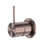 Nero Mecca Shower Mixer 60mm Handle Up Plate - Brushed Bronze - NR221911jBZ