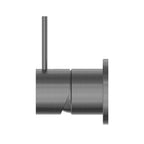 Nero Mecca Shower Mixer 60mm Handle Up Plate - Gun Metal - NR221911jGM