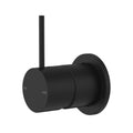 Nero Mecca Shower Mixer 60mm Handle Up Plate - Matte Black - NR221911jMB