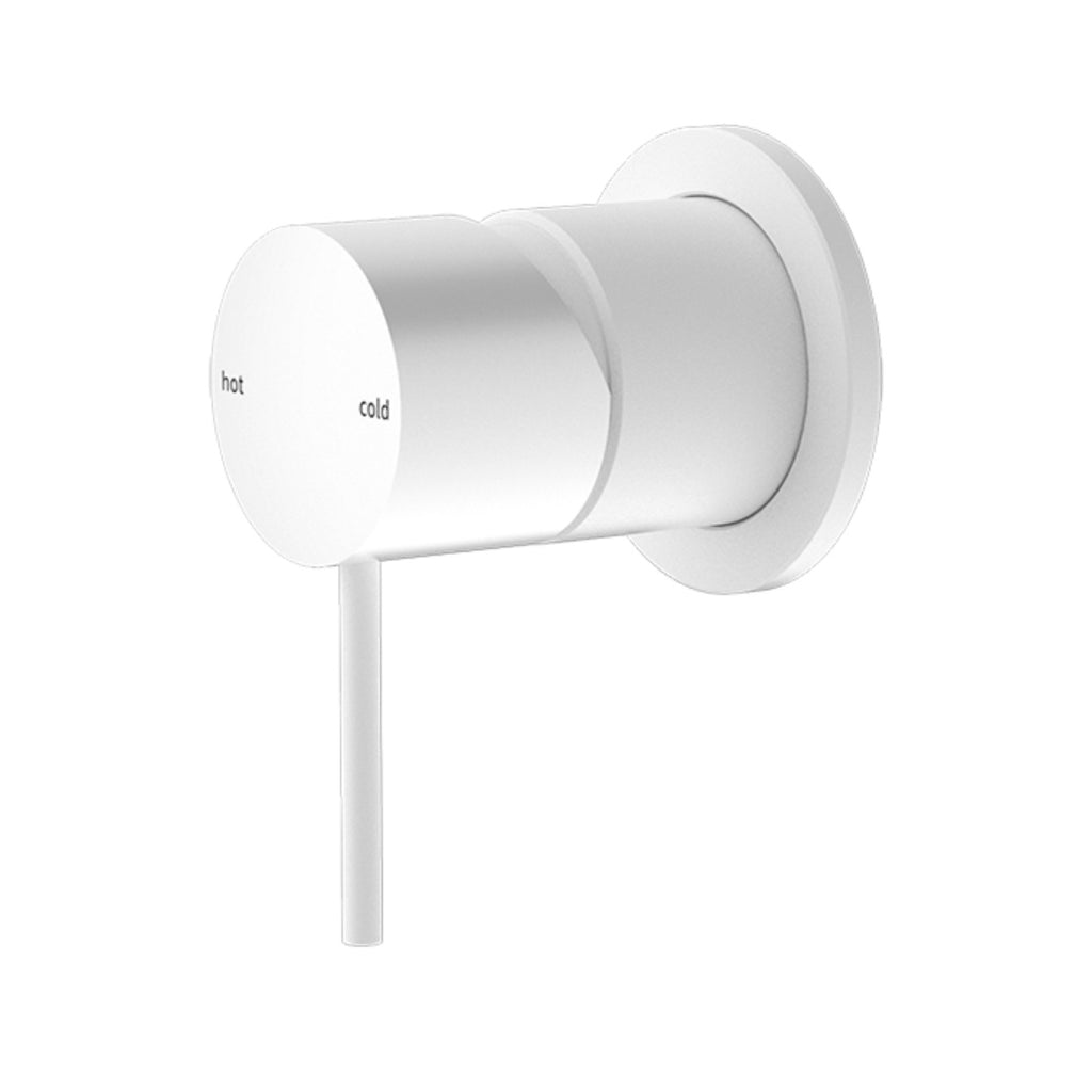 Nero Mecca Shower Mixer 60mm Plate - Matte White - NR221911hMW