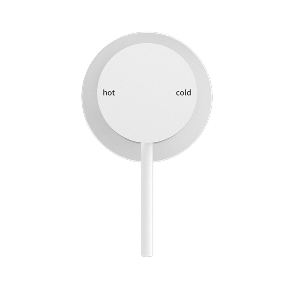 Nero Mecca Shower Mixer 60mm Plate - Matte White - NR221911hMW