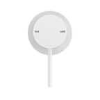 Nero Mecca Shower Mixer 60mm Plate - Matte White - NR221911hMW