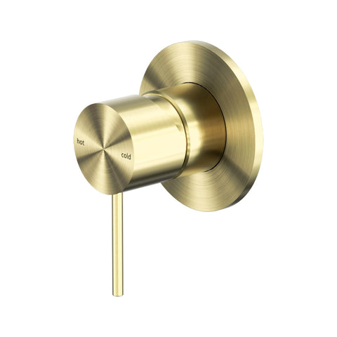 Nero Mecca Shower Mixer 80mm Plate - Brushed Gold