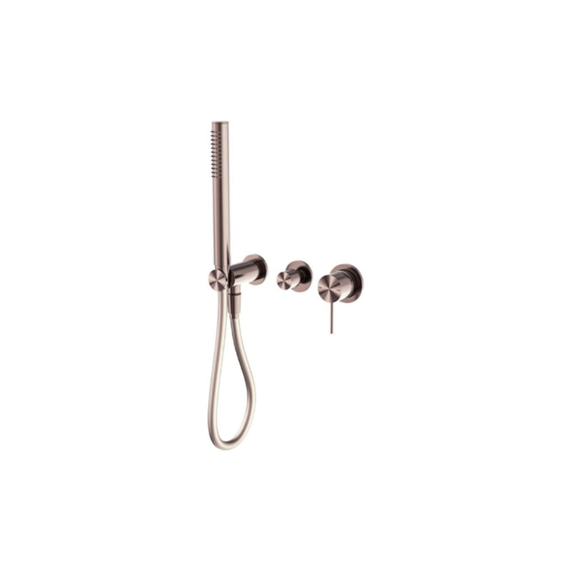 Nero Mecca Shower Mixer Divertor System Separate Back Plate - Brushed Bronze