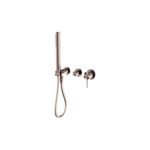 Nero Mecca Shower Mixer Divertor System Separate Back Plate - Brushed Bronze