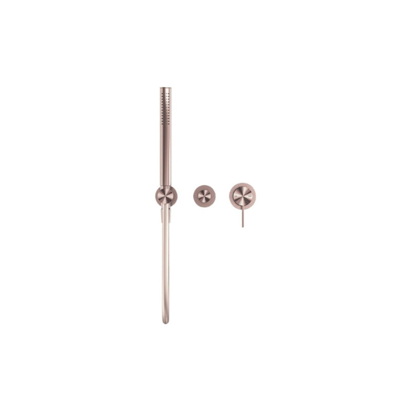 Nero Mecca Shower Mixer Divertor System Separate Back Plate - Brushed Bronze