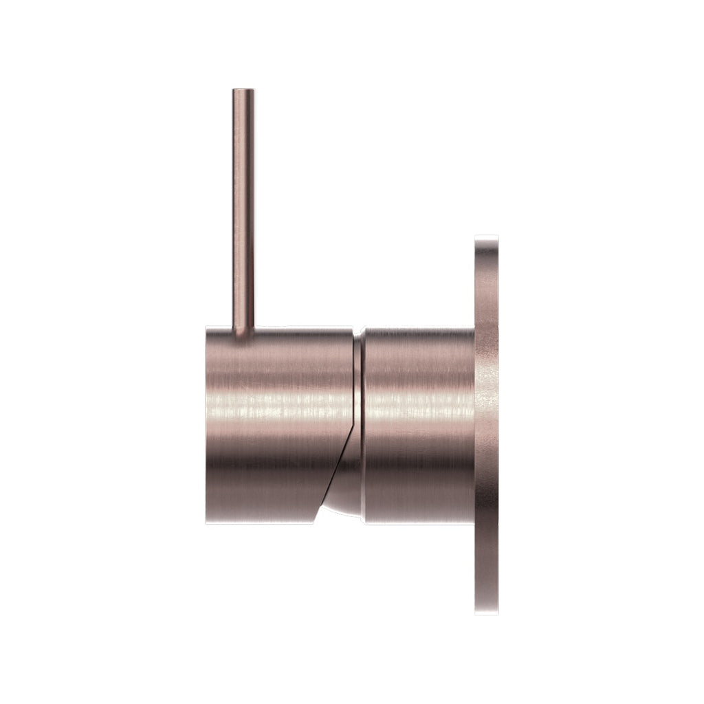 Nero Mecca Shower Mixer Handle Up 80mm Plate - Brushed Bronze - NR221911bBZ