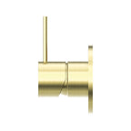 Nero Mecca Shower Mixer Handle Up 80mm Plate - Brushed Gold - NR221911bBG