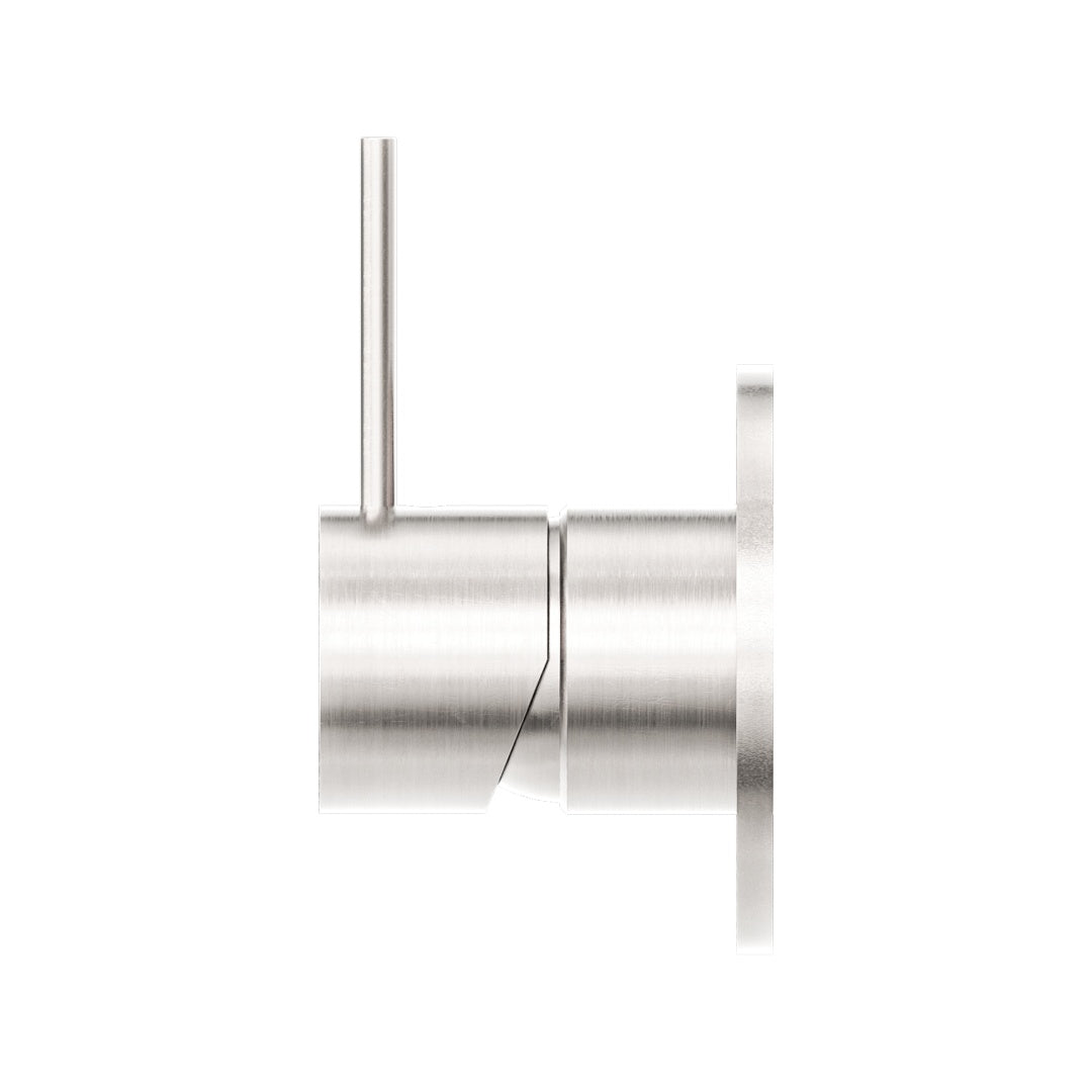 Nero Mecca Shower Mixer Handle Up 80mm Plate - Brushed Nickel - NR221911bBN