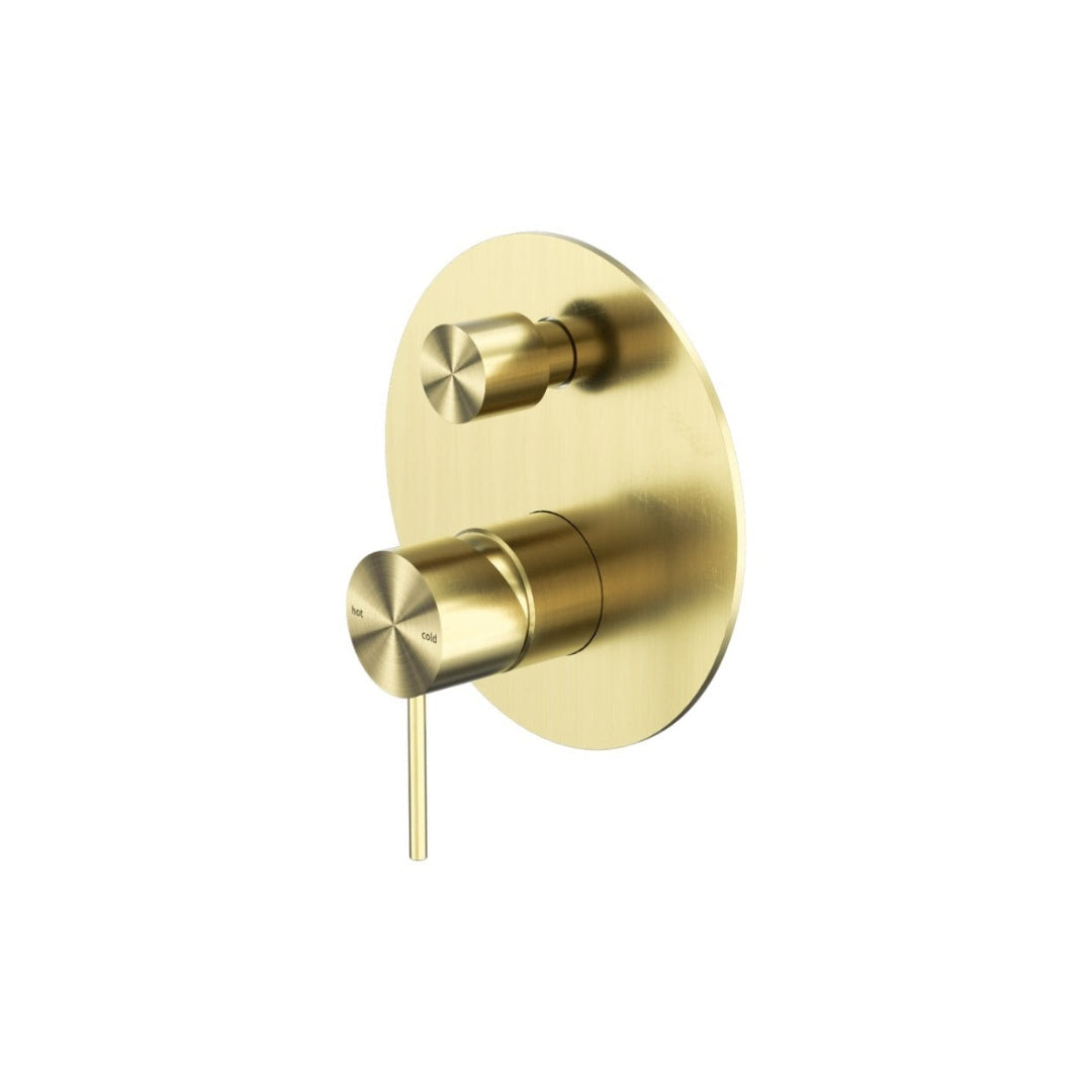 Nero Mecca Shower Mixer With Divertor - Brushed Gold - NR221911aBG