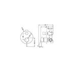 Nero Mecca Shower Mixer With Divertor - Brushed Gold - NR221911aBG