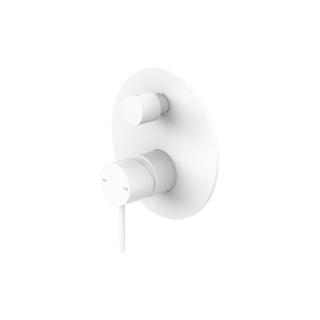 Nero Mecca Shower Mixer With Divertor - Matte White - NR221911aMW