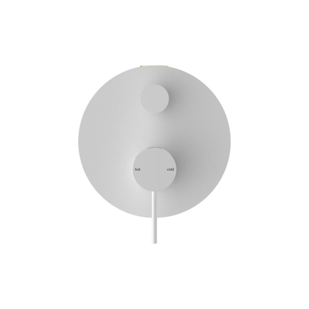 Nero Mecca Shower Mixer With Divertor - Matte White - NR221911aMW