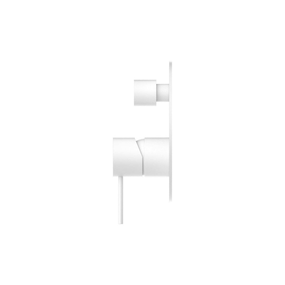 Nero Mecca Shower Mixer With Divertor - Matte White - NR221911aMW