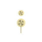 Nero Mecca Shower Mixer With Divertor Separate Back Plate - Brushed Gold - NR221911sBG