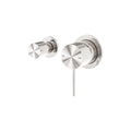 Nero Mecca Shower Mixer With Horizontal 2 Way Divertor - Brushed Nickel - NR221911uBN