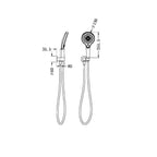 Nero Mecca Shower On Bracket - Brushed Bronze - NR221905cBZ
