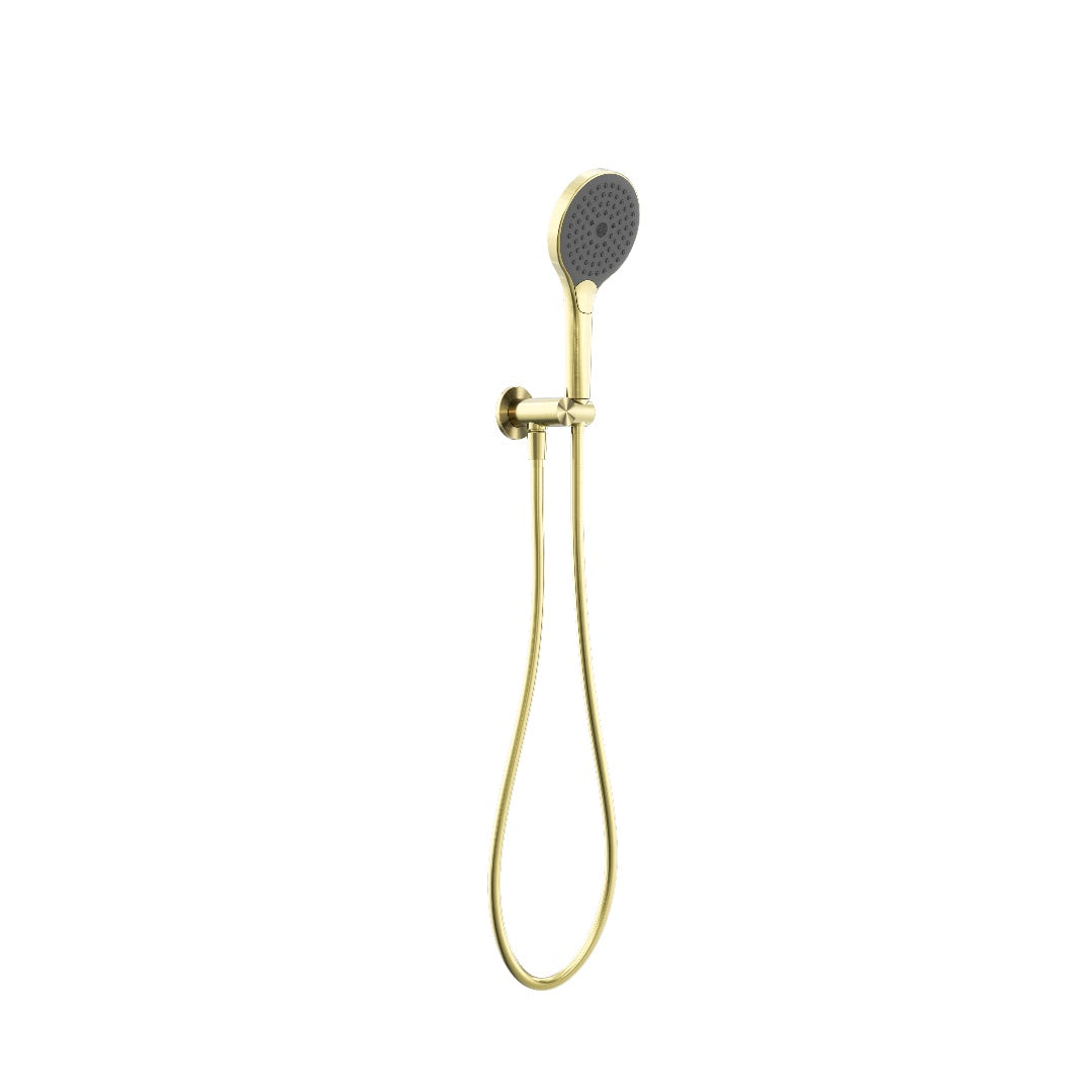 Nero Mecca Shower On Bracket With Air Shower II - Brushed Gold - NR221905FBG