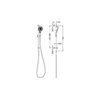 Nero Mecca Shower Rail - Brushed Bronze - NR221905dBZ