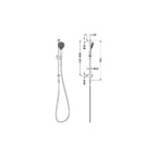 Nero Mecca Shower Rail With Air Shower - Matte Black - NR221905aMB