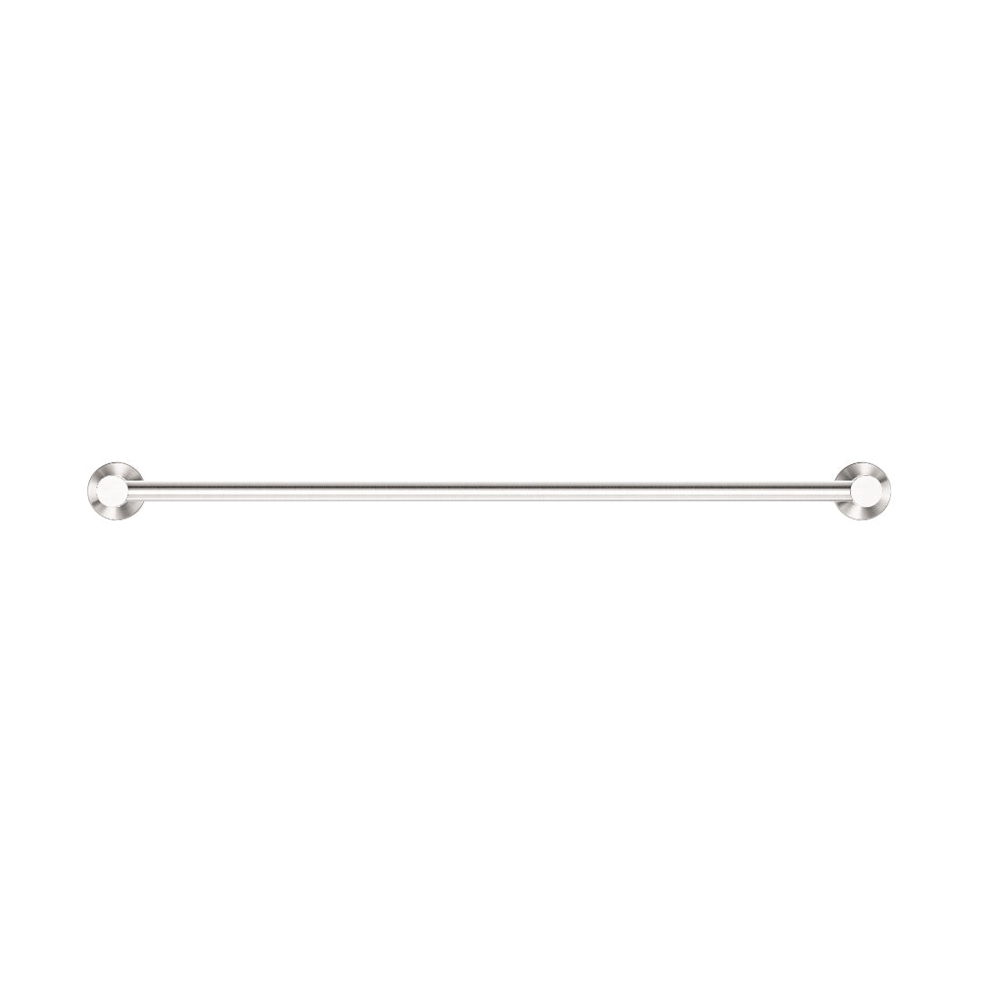 Nero Mecca Single Towel Rail 600mm - Brushed Nickel - NR1924BN