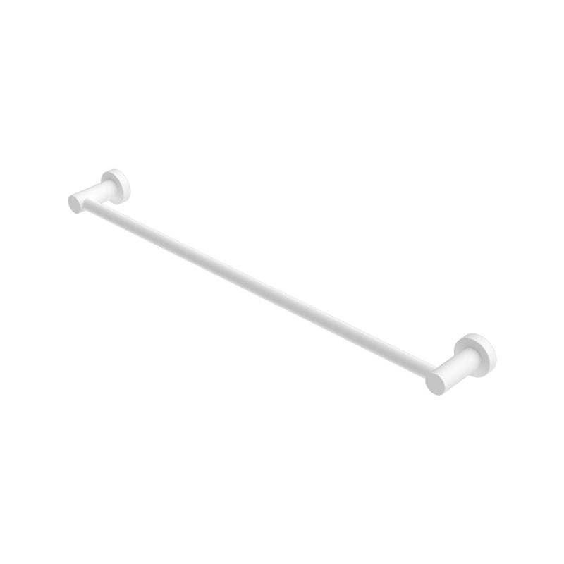 Nero Mecca Single Towel Rail 600mm - Matte White