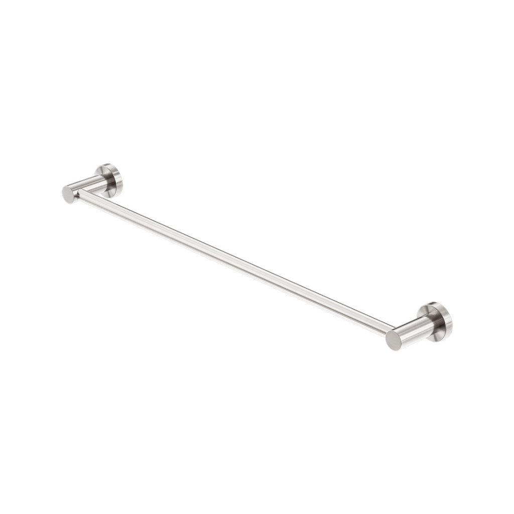 Nero Mecca Single Towel Rail 800mm - Brushed Nickel - NR1930BN