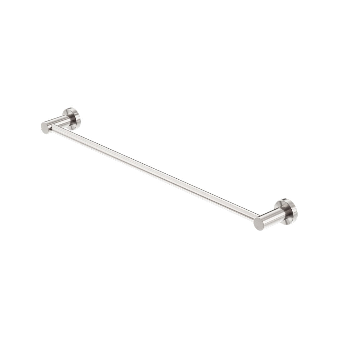 Nero Mecca Single Towel Rail 800mm - Brushed Nickel - NR1930BN