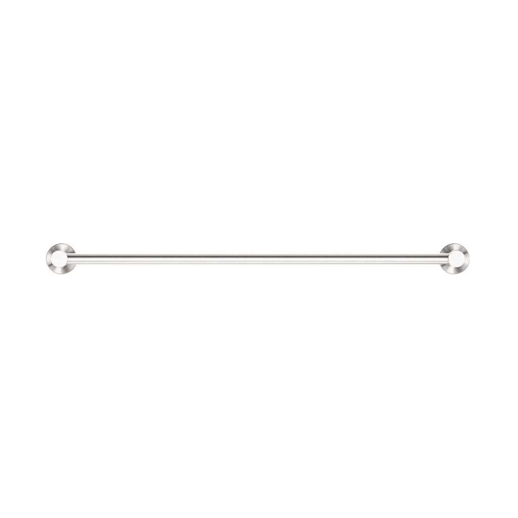 Nero Mecca Single Towel Rail 800mm - Brushed Nickel - NR1930BN