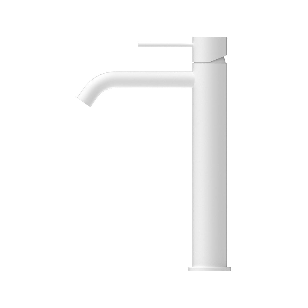 Nero Mecca Tall Basin Mixer - Matte White - NR221901aMW
