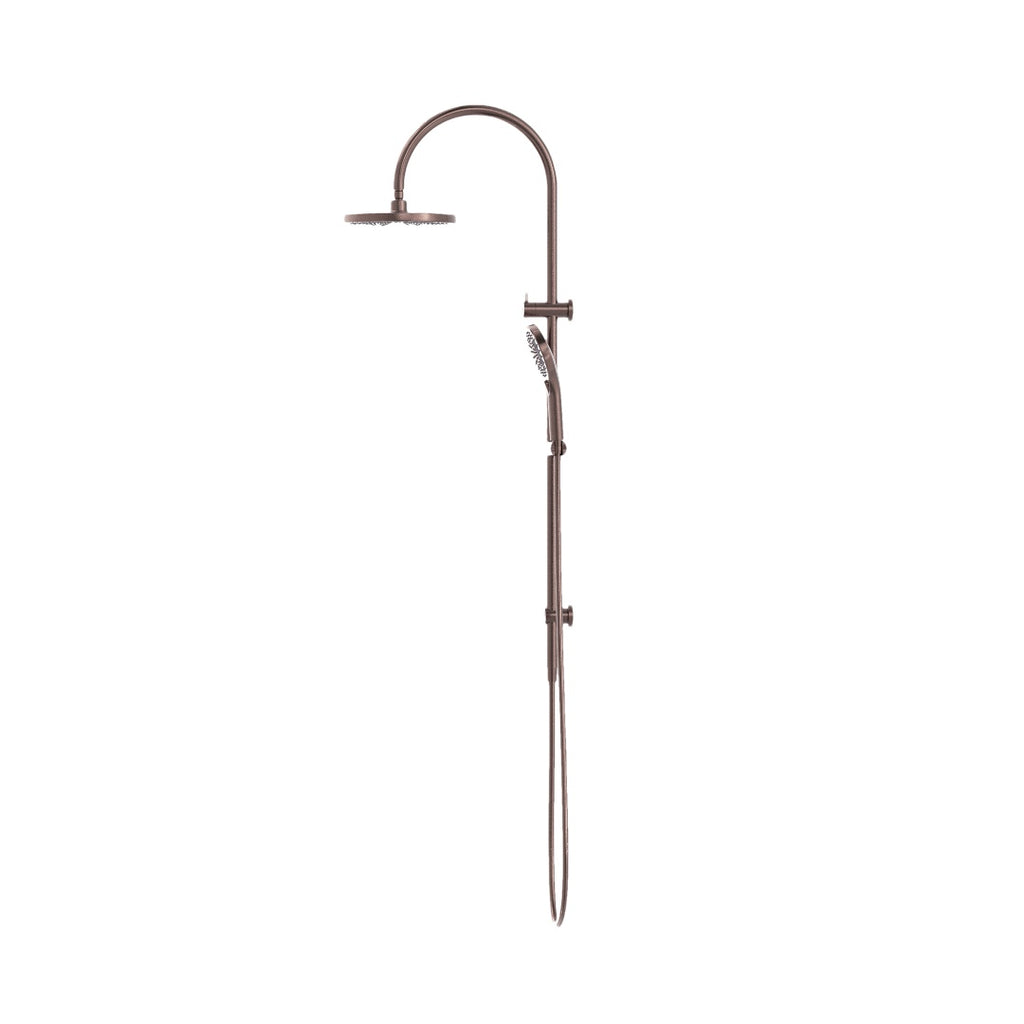 Nero Mecca Twin Shower - Brushed Bronze - NR221905eBZ