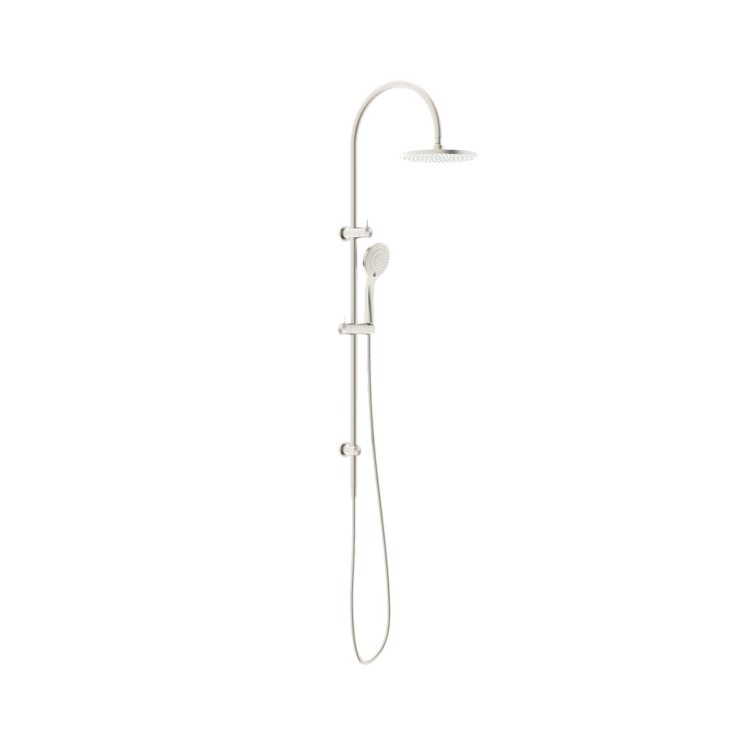 Nero Mecca Twin Shower With Air Shower - Brushed Nickel - NR221905bBN