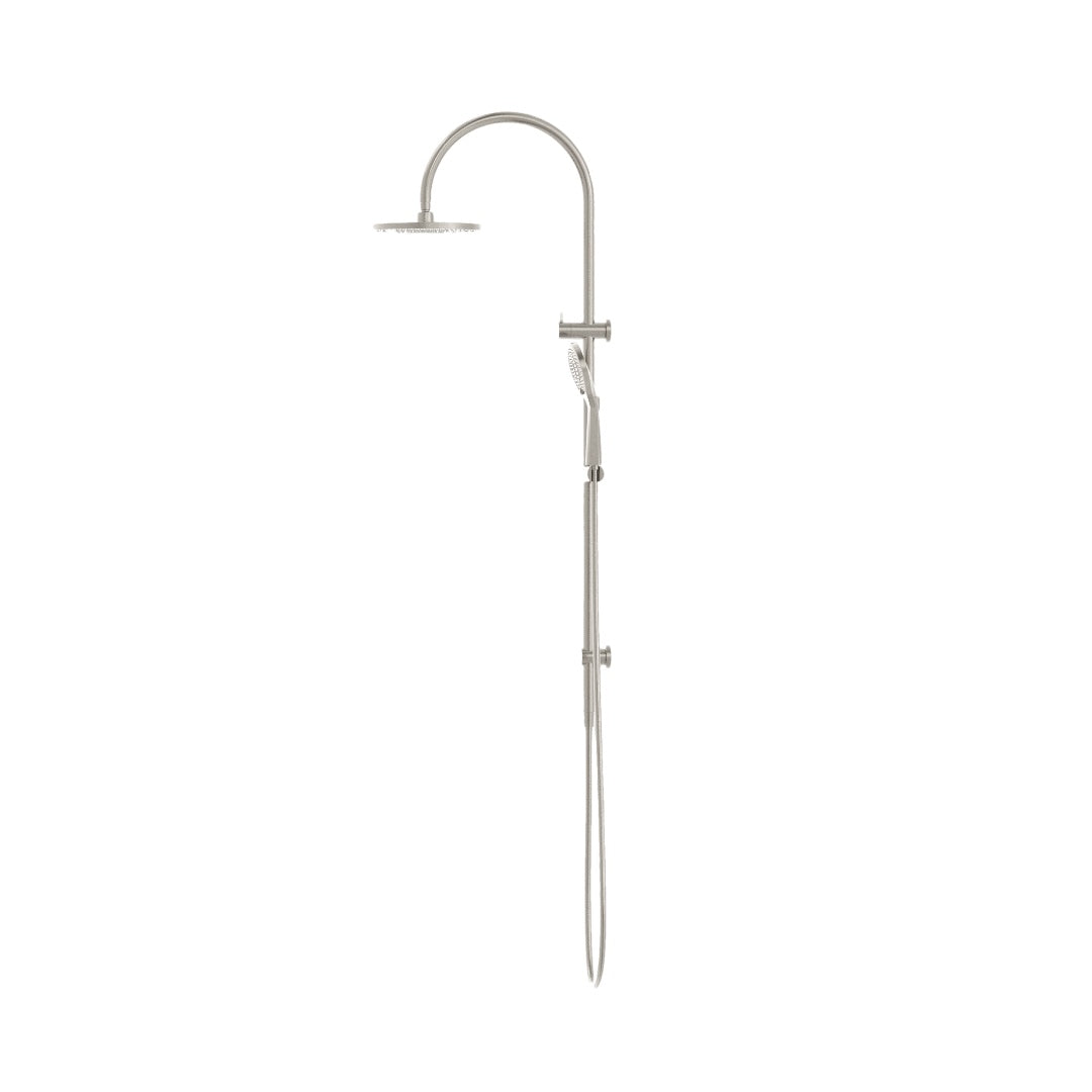 Nero Mecca Twin Shower With Air Shower - Brushed Nickel - NR221905bBN