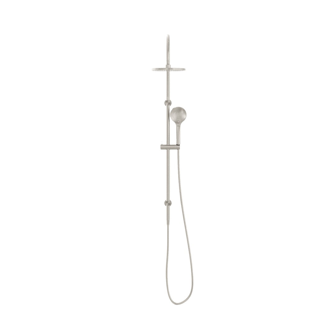 Nero Mecca Twin Shower With Air Shower - Brushed Nickel - NR221905bBN