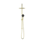 Nero Mecca Twin Shower With Air Shower II - Brushed Gold - NR221905HBG