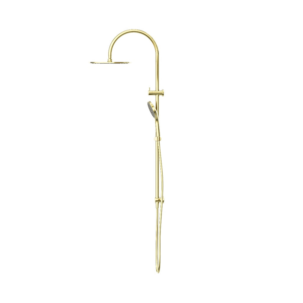 Nero Mecca Twin Shower With Air Shower II - Brushed Gold - NR221905HBG