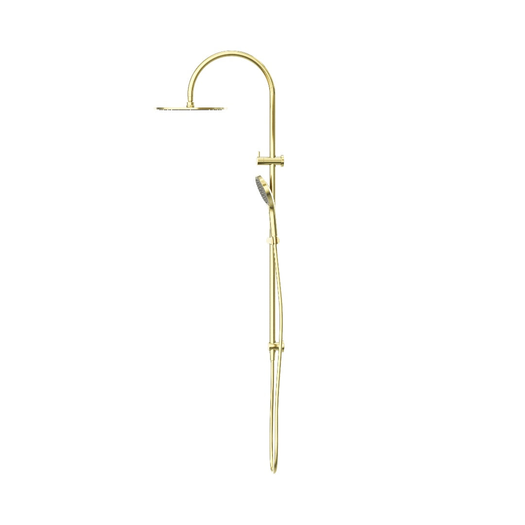 Nero Mecca Twin Shower With Air Shower II - Brushed Gold - NR221905HBG