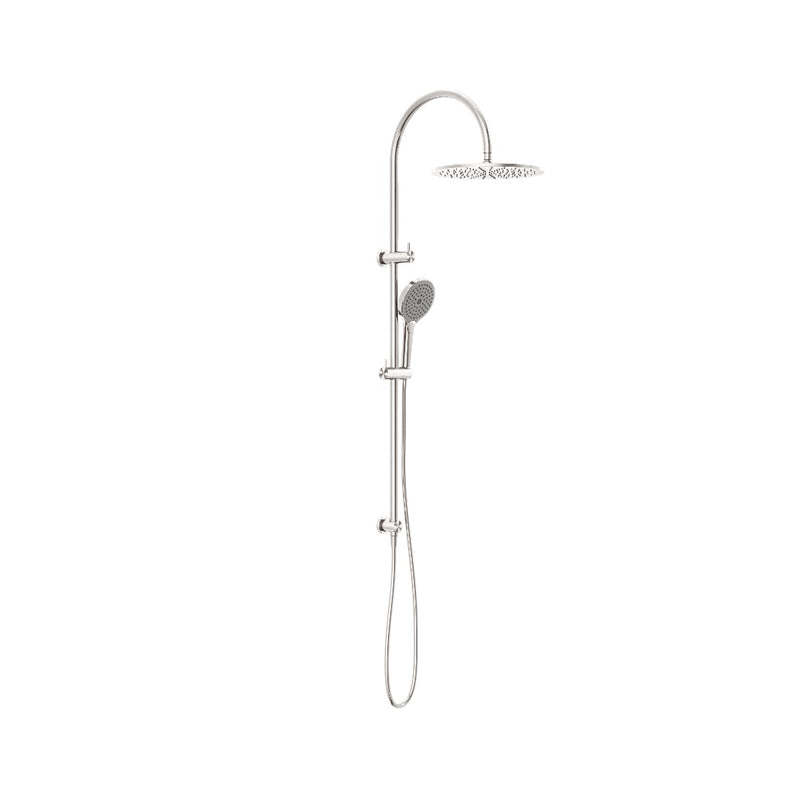 Nero Mecca Twin Shower With Air Shower II - Brushed Nickel