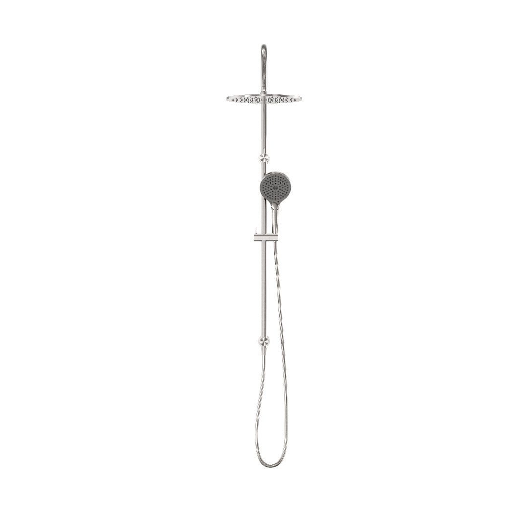 Nero Mecca Twin Shower With Air Shower II - Brushed Nickel - NR221905HBN