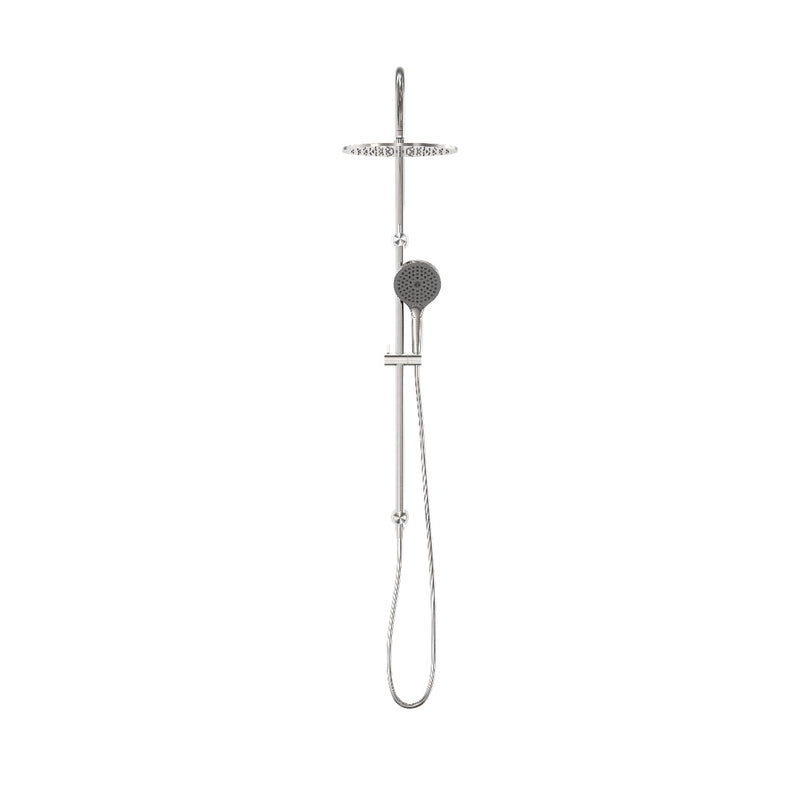 Nero Mecca Twin Shower With Air Shower II - Brushed Nickel