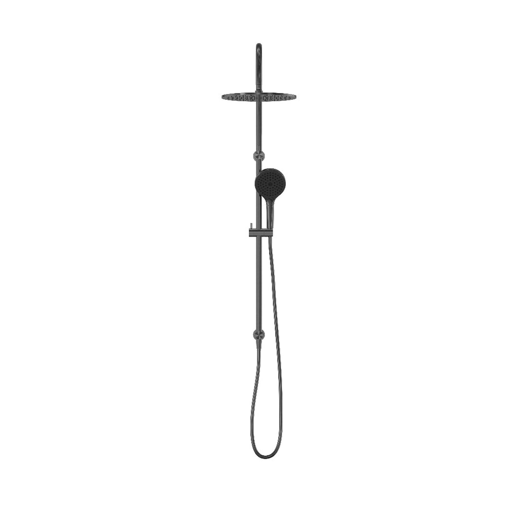 Nero Mecca Twin Shower With Air Shower II - Gun Metal - NR221905HGM