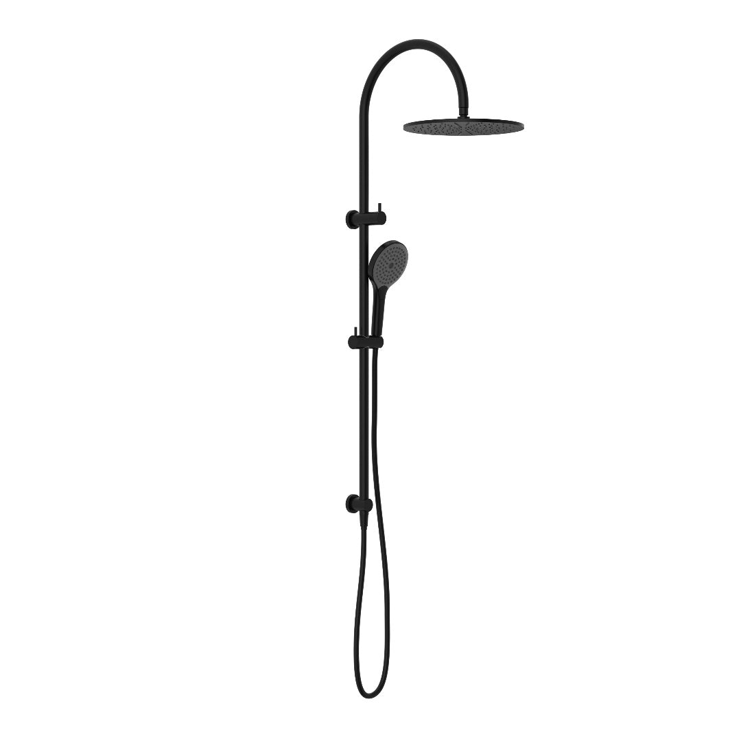 Nero Mecca Twin Shower With Air Shower II - Matte Black - NR221905HMB
